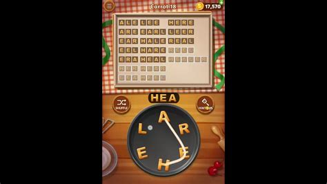 Word Cookies Carrot 18 Answers.